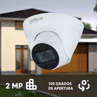 Cámara Domo Ip 2mp Dahua 30m Ir 2.8mm Poe 105° Exterior 7